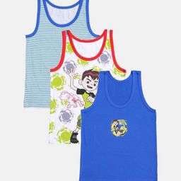 Bodycare Kids Boys Pack Of 3 Assorted Ben 10 Printed Innerwear Vests KIA9303-PK001-picture-12