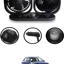 maties 12V Cooling Air Fan Powerful Dashboard Electric Dual Car Fan-290 Car Interior Fan-picture-11