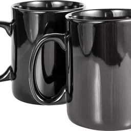 plakasha creations Full Black Coffee and Tea Ceramic For Kitchen And Tableware Ceramic Coffee Mug-picture-11