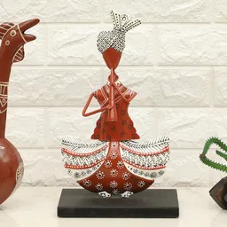 vedas Akemi Flute Handpainted Table Decor showpiece image 1