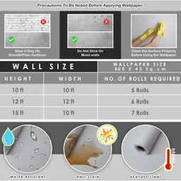 wollzo Decorative Multicolor Wallpaper image 5