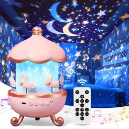 sharnga Rotating Cabin Star Projector Night Light with Remote Control Night Lamp-picture-13