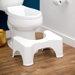Toilet Step Stool - for Western Toilet Portable Comfortable Sturdy Foot Step for Potty Training Kids Adults White Big Size Potty Seat-image-41