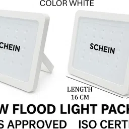 schein 30W FLOOD LIGHT | WHITE | Pack of 2 -High-Brightness Polycarbonate Flood Lights | Powerful Outdoor LED Lighting for Pathways, Terraces, Garages, Boundary Walls, Workshops & Signboards | Strong Durable Housing, Energy Saving Design & Flicker-Free Illumination Flood Light Outdoor Lamp-picture-15