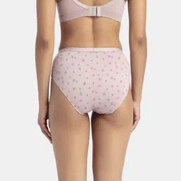 jockey Pack of 3 1523 High Coverage Super Combed Cotton with StayFresh Treatment Women Hipster Pink Panty image 4