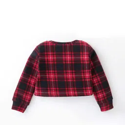 CrayonFlakes Girls Checked Top with Skirt image 3