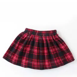 CrayonFlakes Girls Checked Top with Skirt image 4