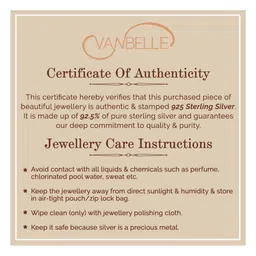 VANBELLE Rhodium-Plated 925 Sterling Silver Anklet image 3