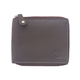 Kara Men Brown Solid Leather Two Fold Wallet-picture-12