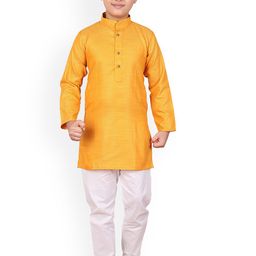 Pro-Ethic STYLE DEVELOPER Boys Woven Design Pure Cotton Kurta with Pyjamas-picture-16