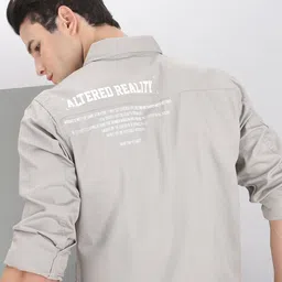 The Indian Garage Co Men Utililty Regular Fit Solid Shirt with Double flap Pocket-picture-15