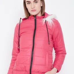 DressBerry Hooded Faux Fur Trim Parka Jacket-picture-32