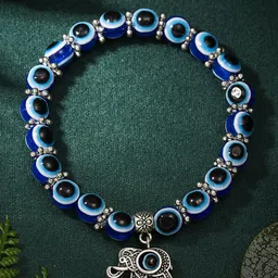EL REGALO Women Elephant With Evil Eye Beaded Bracelet-picture-31