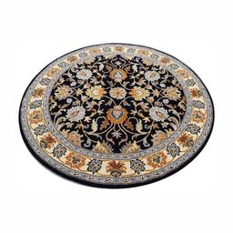 IMRA CARPET Black & White Ethnic Motifs Printed Woollen Carpet-picture-7