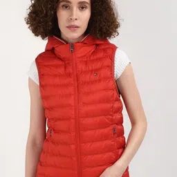 Tommy Hilfiger Women Solid Hooded Puffer Jacket-picture-40