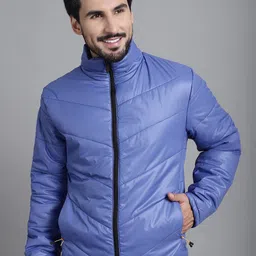 Purple State Stand Collar Long Sleeves Puffer Jacket-picture-16