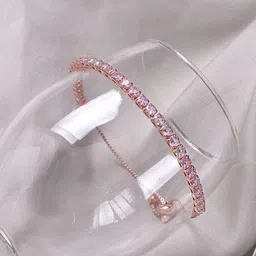 JOKER & WITCH Women Gold-Toned & Pink Wraparound Bracelet image 1