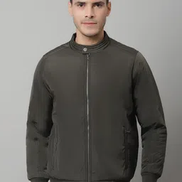 Cantabil Men Olive Lightweight Padded Jacket-image-33