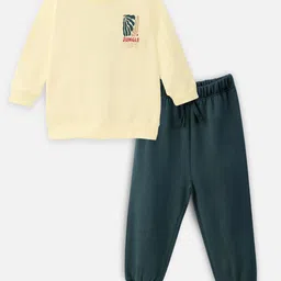 Nap Chief Infants Jungle crew Printed Pure Cotton Sweatshirt with Joggers Set-picture-12