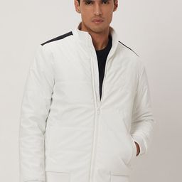 Mufti Mock Collar Quilted Jacket-picture-11