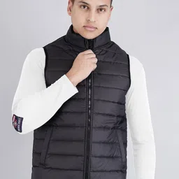 BESIMPLE Mock Collar Sleeveless Windcheater Padded Jacket-picture-29