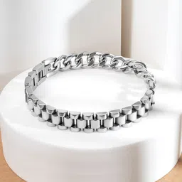 Peora Silver-Plated Link Bracelet image 1