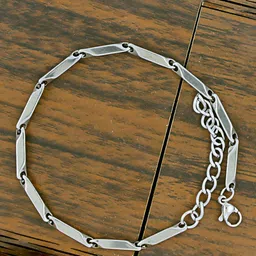 NAKABH Men Set Of 2 Silver-Plated Link Bracelet-picture-41