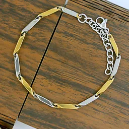 NAKABH Men Set Of 2 Gold-Plated Link Bracelet-picture-19
