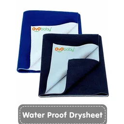 OyO Baby 2 Pieces Blue Waterproof Mattress Protector-image-29