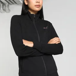 Puma Zippered Terry Regular Fit Cotton Sporty Jacket image 1