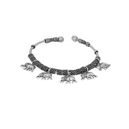 Silvermerc Designs Silver-Plated Oxidised Charm Bracelet image 1