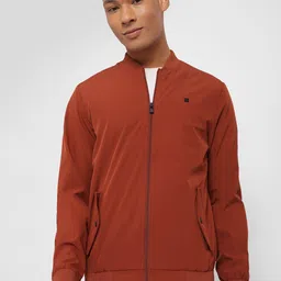 Allen Solly Stand Collar Pure Cotton Bomber Jacket image 1