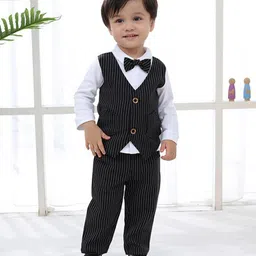 StyleCast x Revolte Boys White &  Black Striped Top with Trousers-picture-22