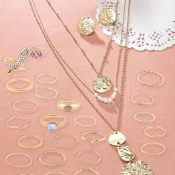 AMI Women Gold-Toned Jewellary Set-image-95