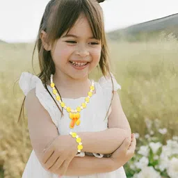 SYGA Girls Bow Design Beaded Jewellery Set-image-99