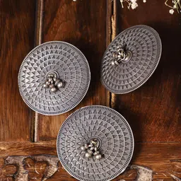VENI Oxidised Silver-Plated Ghungroo Jewellery Set-picture-32