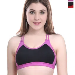 Aamarsh Pack Of 2 Cotton Non Padded Bra & Mid-Rise Briefs-picture-15