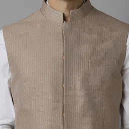 Louis Philippe Embroidered Slim Fit Nehru Jacket image 3