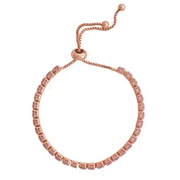 JOKER & WITCH Women Gold-Toned & Pink Wraparound Bracelet image 2