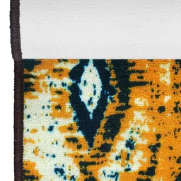 Story@home Yellow & Blue Printed Anti-Skid Rectangular Floor Carpet image 3