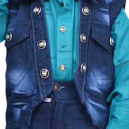 KIDZAREA Boys Printed Shirt with Trousers & Jacket image 5