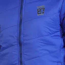 TQS Men Blue Windcheater and Water Resistant Bomber Jacket image 2