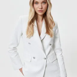 Koton Notched Lapel Double Breasted Blazer image 5