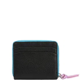 SILVIANO Unisex Textured Leather Zip Around Wallet image 2