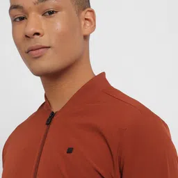 Allen Solly Stand Collar Pure Cotton Bomber Jacket image 2