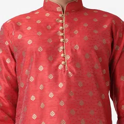 ROYAL KURTA Men Ethnic Motifs Printed Kurta with Dhoti Pants image 5