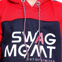 BAESD Boys Colourblocked Hooded Pullover Sweatshirt image 2