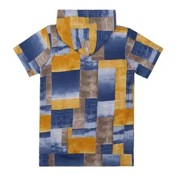 CAVIO Boys Abstract Printed T-shirt with Shorts image 5