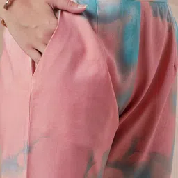 all about you Tie & Dye Tunic With Trousers image 2