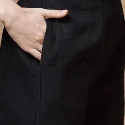 Indibelle Pure Cotton Lace Insert Kurta With Trouser image 2